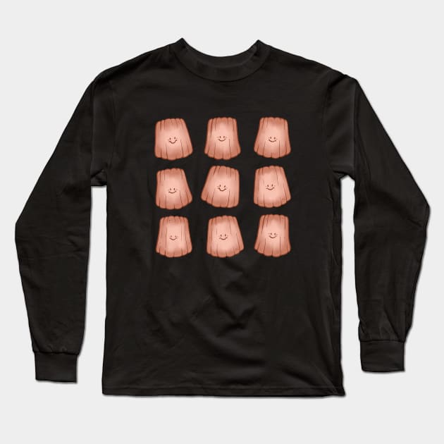 Happy Little Caneles Long Sleeve T-Shirt by Carabara Designs